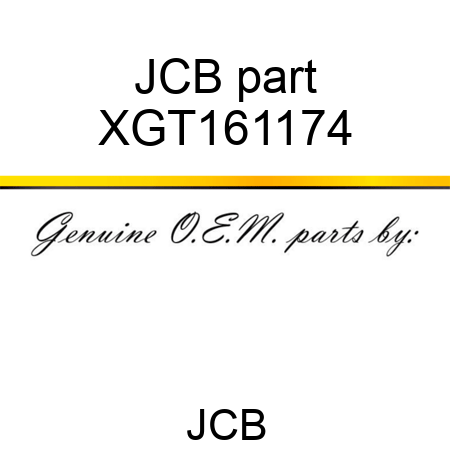 JCB part XGT161174