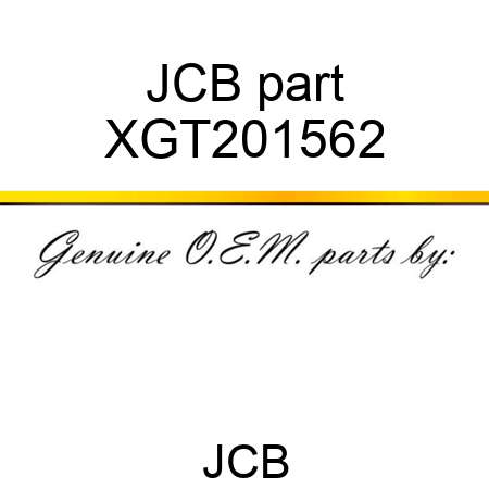 JCB part XGT201562