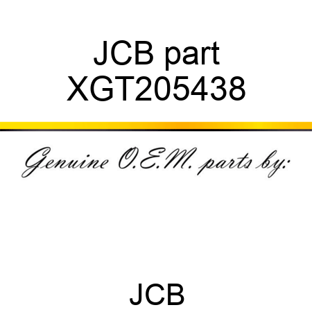 JCB part XGT205438