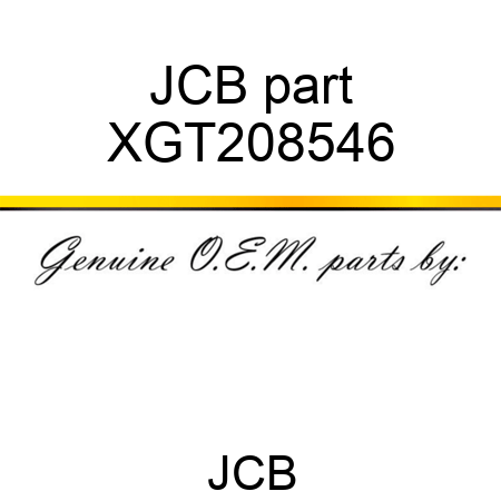 JCB part XGT208546