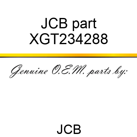 JCB part XGT234288