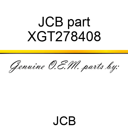 JCB part XGT278408