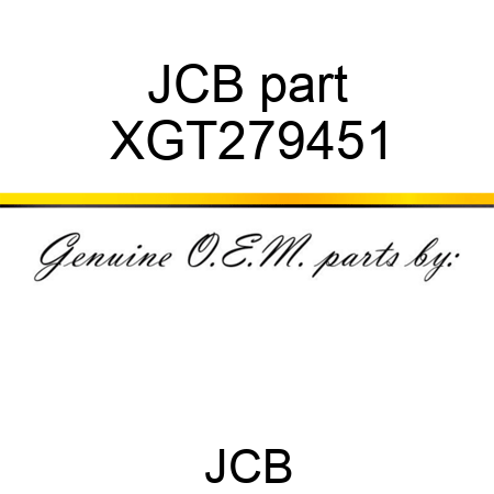 JCB part XGT279451