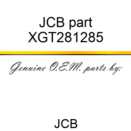 JCB part XGT281285