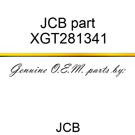 JCB part XGT281341