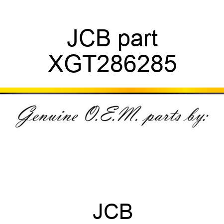 JCB part XGT286285