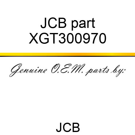 JCB part XGT300970