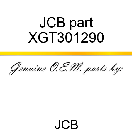 JCB part XGT301290