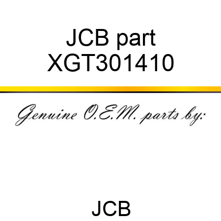 JCB part XGT301410