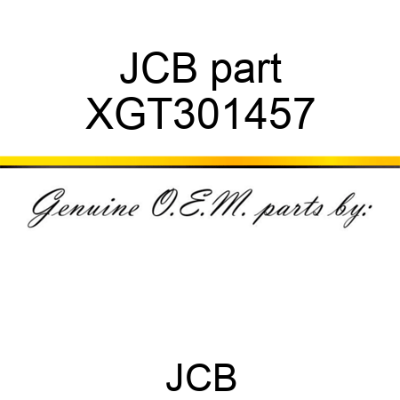 JCB part XGT301457