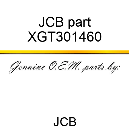 JCB part XGT301460