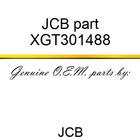 JCB part XGT301488