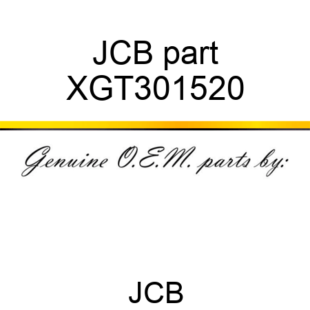 JCB part XGT301520