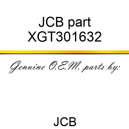 JCB part XGT301632