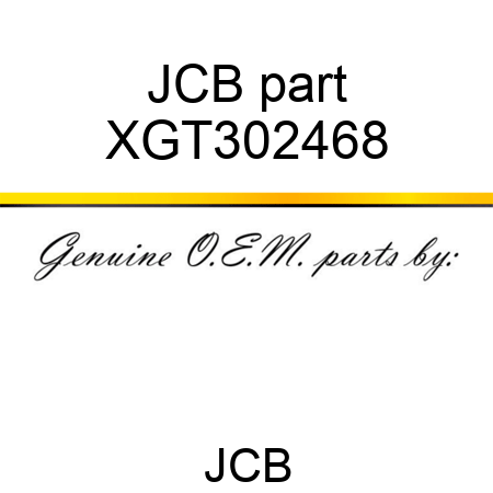 JCB part XGT302468