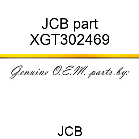 JCB part XGT302469