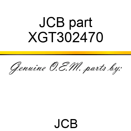 JCB part XGT302470