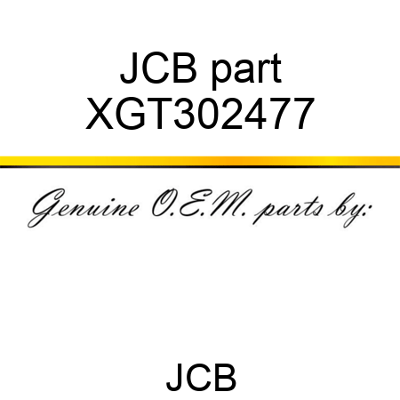 JCB part XGT302477