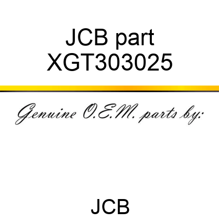 JCB part XGT303025