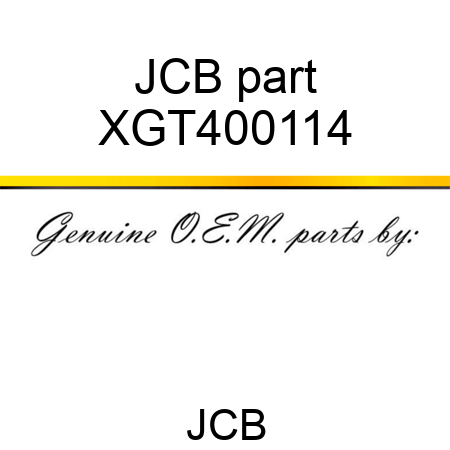 JCB part XGT400114