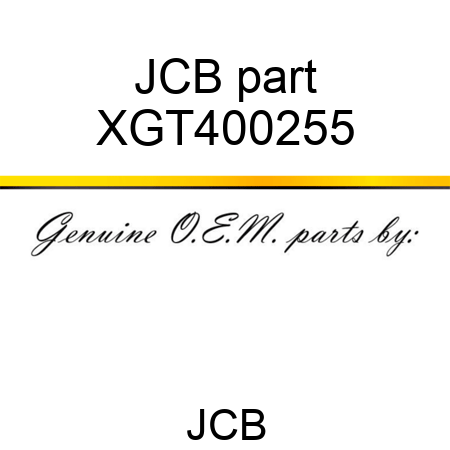 JCB part XGT400255