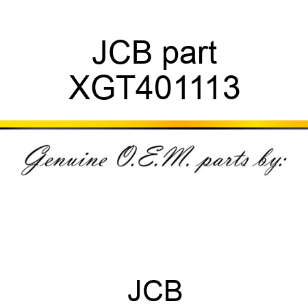 JCB part XGT401113