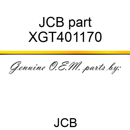 JCB part XGT401170