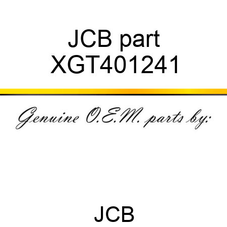 JCB part XGT401241