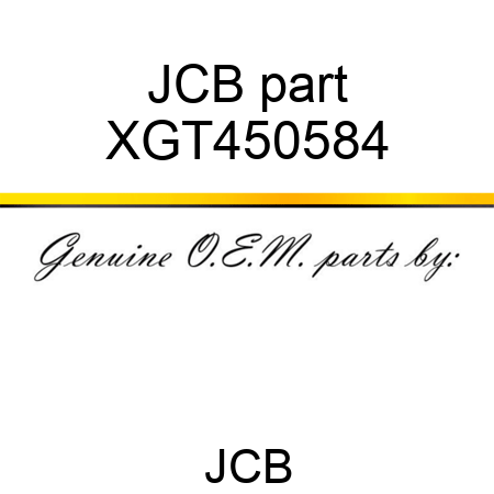 JCB part XGT450584