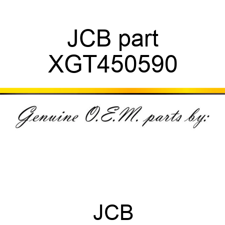 JCB part XGT450590