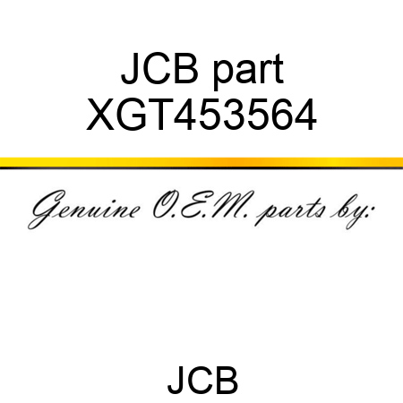 JCB part XGT453564