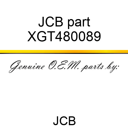 JCB part XGT480089