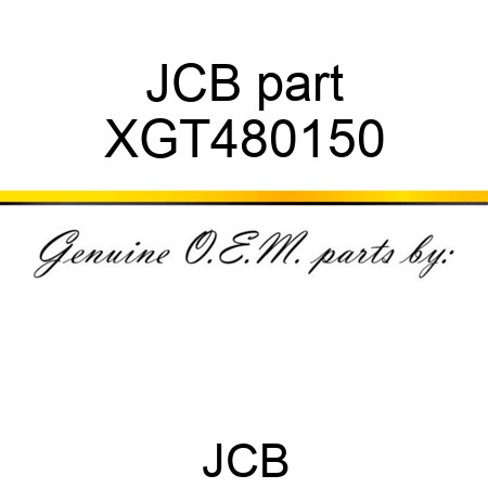 JCB part XGT480150