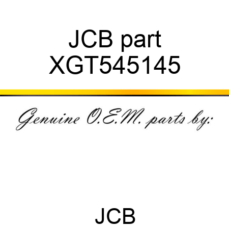 JCB part XGT545145