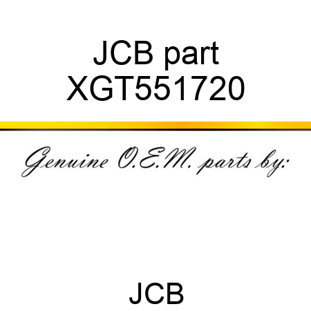 JCB part XGT551720