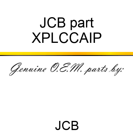 JCB part XPLCCAIP