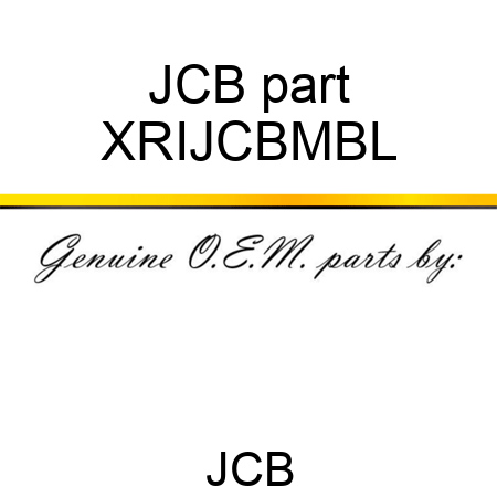 JCB part XRIJCBMBL