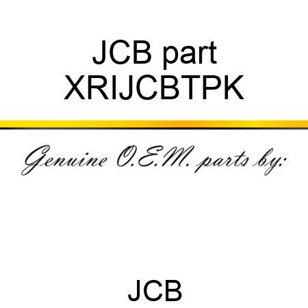 JCB part XRIJCBTPK