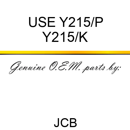 USE Y215/P Y215/K