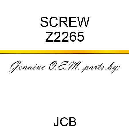 SCREW Z2265