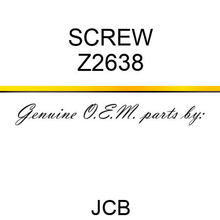 SCREW Z2638